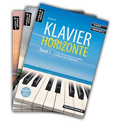 Mathias Kreft - Klavier-Horizonte - Band 1-3 im Set! Entspannte Klavierstücke für jede Gelegenheit, für Piano-Anfänger ab dem 2. Unterrichtsjahr bis zur fortgeschrittenen Mittelstufe (inkl. Download). - Preis vom 18.06.2026 05:44:55 h Mathias Kreft - Klavier-Horizonte - Band 1-3 im Set! Entspannte Klavierstücke für jede Gelegenheit, für Piano-Anfänger ab dem 2. Unterrichtsjahr bis zur fortgeschrittenen Mittelstufe (inkl. Download). - Preis vom 18.06.2026 05:44:55 h