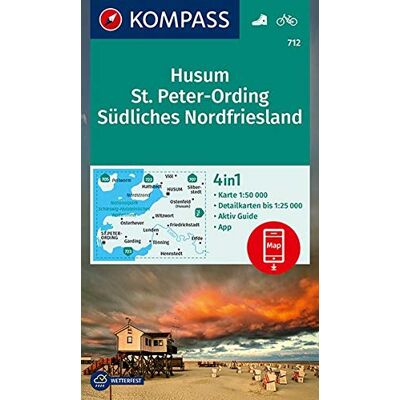 KOMPASS-Karten GmbH - KOMPASS Wanderkarte Husum, St. Peter-Ording, Südliches Nordfriesland: 4in1 Wanderkarte 1:50000 mit Aktiv Guide und Detailkarten inklusive Karte zur ... (KOMPASS-Wanderkarten, Band 712) - Preis vom 16.06.2026 05:30:18 h KOMPASS-Karten GmbH - KOMPASS Wanderkarte Husum, St. Peter-Ording, Südliches Nordfriesland: 4in1 Wanderkarte 1:50000 mit Aktiv Guide und Detailkarten inklusive Karte zur ... (KOMPASS-Wanderkarten, Band 712) - Preis vom 16.06.2026 05:30:18 h