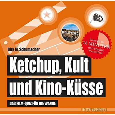Schumacher, Dirk M. - Ketchup, Kult und Kino-Küsse: Das Film-Quiz für die Wanne (Badebuch) (Badebücher für Erwachsene) - Preis vom 22.06.2026 11:45:37 h Schumacher, Dirk M. - Ketchup, Kult und Kino-Küsse: Das Film-Quiz für die Wanne (Badebuch) (Badebücher für Erwachsene) - Preis vom 22.06.2026 11:45:37 h
