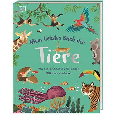 Mein liebstes Buch der Tiere: Von Zebra, Oktopus und Papagei: 100 Tiere entdecken. Ein wunderschönes erstes Tierbilderbuch ab 3 Jahren mit wattiertem Cover - Preis vom 26.06.2026 19:40:26 h Mein liebstes Buch der Tiere: Von Zebra, Oktopus und Papagei: 100 Tiere entdecken. Ein wunderschönes erstes Tierbilderbuch ab 3 Jahren mit wattiertem Cover - Preis vom 26.06.2026 19:40:26 h