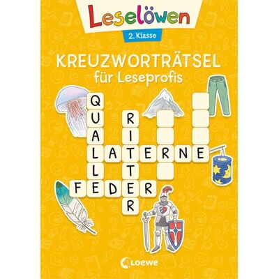 Loewe Leselöwen Kreuzworträtsel für Leseprofis - 2. Klasse (Sonnengelb): Rätsel-Spaß zum Lesen- und Schreibenlernen für Kinder ab 7 Jahren (Leselöwen Rätselwelt) - Preis vom 19.06.2026 05:29:47 h Loewe Leselöwen Kreuzworträtsel für Leseprofis - 2. Klasse (Sonnengelb): Rätsel-Spaß zum Lesen- und Schreibenlernen für Kinder ab 7 Jahren (Leselöwen Rätselwelt) - Preis vom 19.06.2026 05:29:47 h
