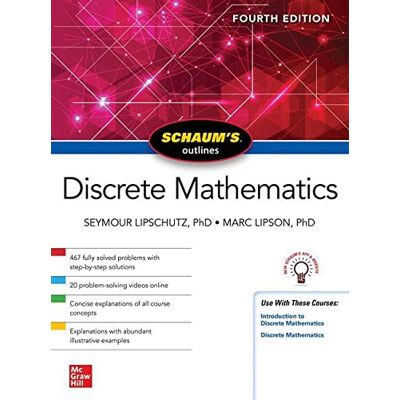 Marc Schaum's Outline of Discrete Mathematics (Schaum's Outlines) - Preis vom 21.06.2026 05:42:24 h Marc Schaum's Outline of Discrete Mathematics (Schaum's Outlines) - Preis vom 21.06.2026 05:42:24 h