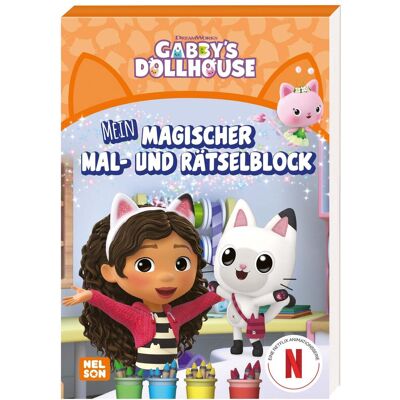 Gabby's Dollhouse: Mein magischer Mal- und Rätselblock: Mit vielen Rätseln und Ausmalseiten Beschäftigungsblock für Kinder ab 3 Jahren - Preis vom 22.06.2026 23:23:57 h Gabby's Dollhouse: Mein magischer Mal- und Rätselblock: Mit vielen Rätseln und Ausmalseiten Beschäftigungsblock für Kinder ab 3 Jahren - Preis vom 22.06.2026 23:23:57 h