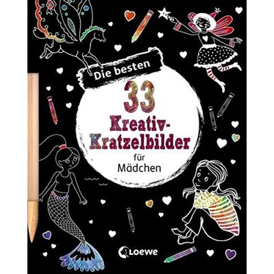 Loewe Die besten 33 Kreativ-Kratzelbilder für Mädchen: Kritz-Kratz-Beschäftigung für Kinder ab 5 Jahre (Kreativ-Kratzelbuch) - Preis vom 22.06.2026 23:23:57 h Loewe Die besten 33 Kreativ-Kratzelbilder für Mädchen: Kritz-Kratz-Beschäftigung für Kinder ab 5 Jahre (Kreativ-Kratzelbuch) - Preis vom 22.06.2026 23:23:57 h