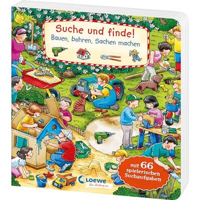 Loewe Suche und finde! Bauen, bohren, Sachen machen: Wimmelbuch ab 2 Jahren mit 66 spannenden Suchaufgaben zum Entdecken - Preis vom 22.06.2026 23:23:57 h Loewe Suche und finde! Bauen, bohren, Sachen machen: Wimmelbuch ab 2 Jahren mit 66 spannenden Suchaufgaben zum Entdecken - Preis vom 22.06.2026 23:23:57 h