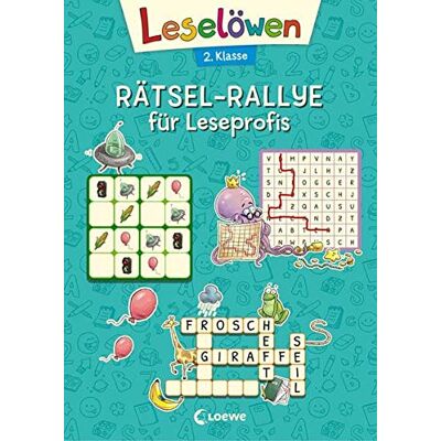 Loewe Leselöwen Rätsel-Rallye für Leseprofis - 2. Klasse (türkis): Rätselbuch zum Lesenlernen für Kinder ab 7 Jahre (Leselöwen Rätselwelt) - Preis vom 07.08.2026 11:47:26 h Loewe Leselöwen Rätsel-Rallye für Leseprofis - 2. Klasse (türkis): Rätselbuch zum Lesenlernen für Kinder ab 7 Jahre (Leselöwen Rätselwelt) - Preis vom 07.08.2026 11:47:26 h