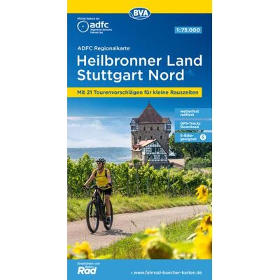 Allgemeiner Deutscher Fahrrad-Club e.V. (ADFC) - ADFC-Regionalkarte Heilbronner Land - Stuttgart Nord 1:75.000, reiß- und wetterfest, mit kostenlosem GPS-Download der Touren via BVA-website oder ... Rauszeiten (ADFC-Regionalkarte 1:75000) - Preis vom 20.0 Allgemeiner Deutscher Fahrrad-Club e.V. (ADFC) - ADFC-Regionalkarte Heilbronner Land - Stuttgart Nord 1:75.000, reiß- und wetterfest, mit kostenlosem GPS-Download der Touren via BVA-website oder ... Rauszeiten (ADFC-Regionalkarte 1:75000) - Preis vom 20.0