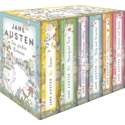 Jane Austen - Jane Austen, Die großen Romane: Verstand und Gefühl - Stolz und Vorurteil - Mansfield Park - Emma - Northanger Abbey - Überredung (6 Bände im Schuber) - Preis vom 17.06.2026 05:34:31 h Jane Austen - Jane Austen, Die großen Romane: Verstand und Gefühl - Stolz und Vorurteil - Mansfield Park - Emma - Northanger Abbey - Überredung (6 Bände im Schuber) - Preis vom 17.06.2026 05:34:31 h