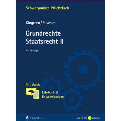 Kingreen, Prof. Dr. Thorsten - Grundrechte. Staatsrecht II: Mit ebook: Lehrbuch & Entscheidungen (Schwerpunkte Pflichtfach) - Preis vom 17.06.2026 05:34:31 h Kingreen, Prof. Dr. Thorsten - Grundrechte. Staatsrecht II: Mit ebook: Lehrbuch & Entscheidungen (Schwerpunkte Pflichtfach) - Preis vom 17.06.2026 05:34:31 h