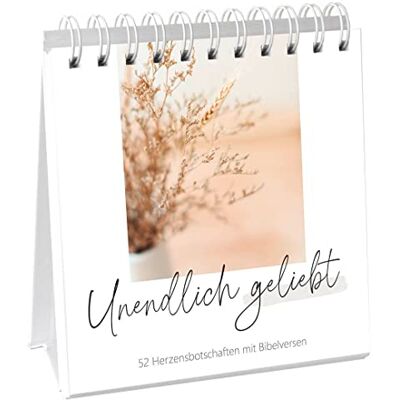 Unendlich geliebt - Aufstellbuch: 52 Herzensbotschaften mit Bibelversen - Preis vom 07.08.2026 11:47:26 h Unendlich geliebt - Aufstellbuch: 52 Herzensbotschaften mit Bibelversen - Preis vom 07.08.2026 11:47:26 h