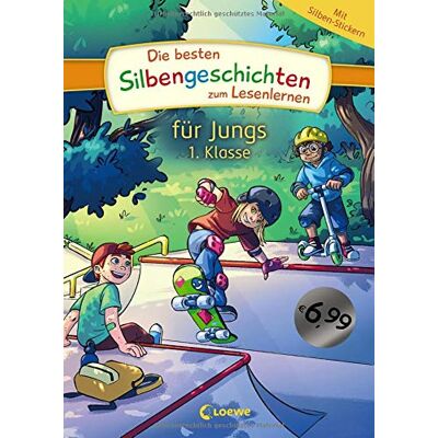 Loewe Die besten Silbengeschichten zum Lesenlernen für Jungs 1. Klasse: Erstlesebuch mit farbiger Silbentrennung für Grundschüler ab 6 Jahre - Preis vom 17.06.2026 05:34:31 h Loewe Die besten Silbengeschichten zum Lesenlernen für Jungs 1. Klasse: Erstlesebuch mit farbiger Silbentrennung für Grundschüler ab 6 Jahre - Preis vom 17.06.2026 05:34:31 h