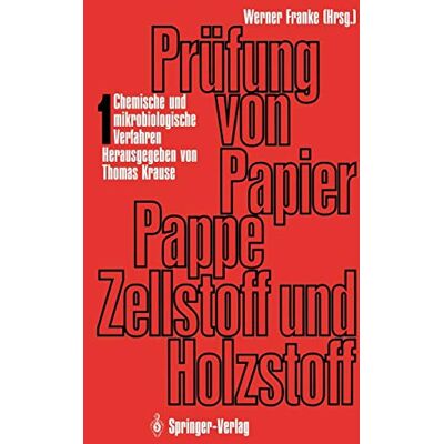 Franke Prüfung von Papier, Pappe, Zellstoff und Holzstoff: Band 1: Chemische und mikrobiologische Verfahren - Preis vom 24.06.2026 07:42:13 h Franke Prüfung von Papier, Pappe, Zellstoff und Holzstoff: Band 1: Chemische und mikrobiologische Verfahren - Preis vom 24.06.2026 07:42:13 h