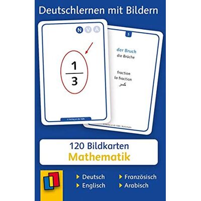 Redaktionsteam Verlag an der Ruhr - Deutschlernen mit Bildern - Mathematik: 120 Bildkarten auf Deutsch, Englisch, Französisch und Arabisch - Preis vom 07.08.2026 11:47:26 h Redaktionsteam Verlag an der Ruhr - Deutschlernen mit Bildern - Mathematik: 120 Bildkarten auf Deutsch, Englisch, Französisch und Arabisch - Preis vom 07.08.2026 11:47:26 h