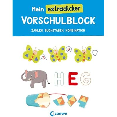 Loewe Mein extradicker Vorschulblock: Vorschulblock ab 5 Jahren - Abwechslungsreiche Aufgaben zu Zahlen, Buchstaben und zum Trainieren der Kombinationsfähigkeit - Preis vom 22.06.2026 23:23:57 h Loewe Mein extradicker Vorschulblock: Vorschulblock ab 5 Jahren - Abwechslungsreiche Aufgaben zu Zahlen, Buchstaben und zum Trainieren der Kombinationsfähigkeit - Preis vom 22.06.2026 23:23:57 h