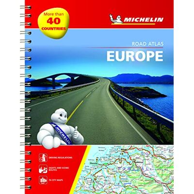 Straßenatlas Europa mit Spiralbindung (MICHELIN Atlanten) - Preis vom 17.06.2026 05:34:31 h Straßenatlas Europa mit Spiralbindung (MICHELIN Atlanten) - Preis vom 17.06.2026 05:34:31 h