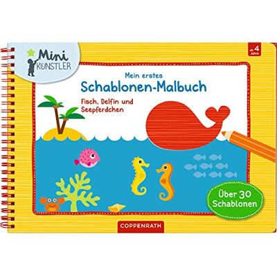 Mein erstes Schablonen-Malbuch: Fisch, Delfin und Seepferdchen (Mini-Künstler) - Preis vom 24.06.2026 19:44:00 h Mein erstes Schablonen-Malbuch: Fisch, Delfin und Seepferdchen (Mini-Künstler) - Preis vom 24.06.2026 19:44:00 h