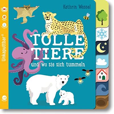 Baby Pixi (unkaputtbar) 114: Tolle Tiere: und wo sie sich tummeln Ein Baby-Buch mit farbigem Register ab 12 Monaten (114) - Preis vom 26.06.2026 19:40:26 h Baby Pixi (unkaputtbar) 114: Tolle Tiere: und wo sie sich tummeln Ein Baby-Buch mit farbigem Register ab 12 Monaten (114) - Preis vom 26.06.2026 19:40:26 h