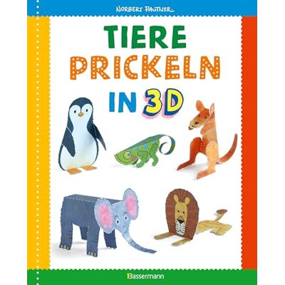 Norbert Pautner - Tiere prickeln in 3D. Prickeln - Zum Basteln, Falten und spielen.: 23 Prickelvorlagen für Kinder ab 4 Jahren. Für Kindergarten Vorschule und zu Hause - Preis vom 18.06.2026 05:44:55 h Norbert Pautner - Tiere prickeln in 3D. Prickeln - Zum Basteln, Falten und spielen.: 23 Prickelvorlagen für Kinder ab 4 Jahren. Für Kindergarten Vorschule und zu Hause - Preis vom 18.06.2026 05:44:55 h