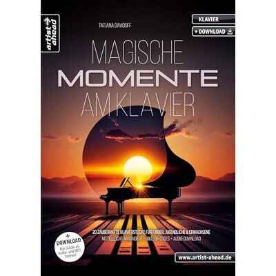 Tatjana Davidoff - Magische Momente am Klavier: 20 zauberhafte Klavierstücke für Kinder, Jugendliche & Erwachsene – mittelleicht arrangiert (inkl. QR-Codes + Audio-Download). Einaudi. Arnalds. Ffrench. Klaviernoten - Preis vom 07.08.2026 11:47:26 h Tatjana Davidoff - Magische Momente am Klavier: 20 zauberhafte Klavierstücke für Kinder, Jugendliche & Erwachsene – mittelleicht arrangiert (inkl. QR-Codes + Audio-Download). Einaudi. Arnalds. Ffrench. Klaviernoten - Preis vom 07.08.2026 11:47:26 h