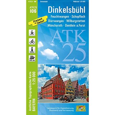 Landesamt für Digitalisierung, Breitband und Vermessung, Bayern - ATK25-I06 Dinkelsbühl (Amtliche Topographische Karte 1:25000): Feuchtwangen, Schopfloch, Dürrwangen, Wilburgstetten, Mönchsroth, Dentlein a.Forst (ATK25 Amtliche Topographische Karte 1:2500 Landesamt für Digitalisierung, Breitband und Vermessung, Bayern - ATK25-I06 Dinkelsbühl (Amtliche Topographische Karte 1:25000): Feuchtwangen, Schopfloch, Dürrwangen, Wilburgstetten, Mönchsroth, Dentlein a.Forst (ATK25 Amtliche Topographische Karte 1:2500