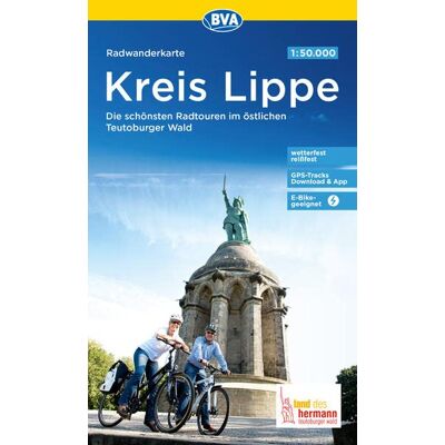 BVA BikeMedia GmbH - Radwanderkarte BVA Kreis Lippe Die schönsten Radtouren im östlichen Teutoburger Wald 1:50.000, reiß- und wetterfest, GPS-Tracks Download & App, E-Bike-geeignet (Radwanderkarte 1:50.000) - Preis vom 17.06.2026 05:34:31 h BVA BikeMedia GmbH - Radwanderkarte BVA Kreis Lippe Die schönsten Radtouren im östlichen Teutoburger Wald 1:50.000, reiß- und wetterfest, GPS-Tracks Download & App, E-Bike-geeignet (Radwanderkarte 1:50.000) - Preis vom 17.06.2026 05:34:31 h