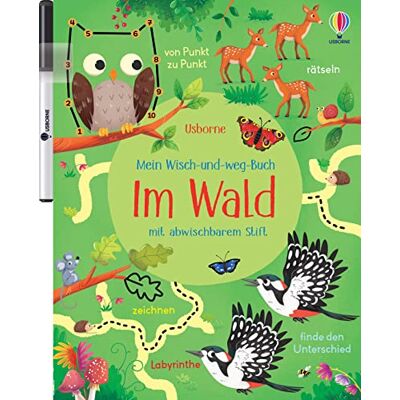 Kirsteen Robson - Mein Wisch-und-weg-Buch: Im Wald: mit abwischbarem Stift – Zähl-, Zuordnungs- und Schwungübungen ab 4 Jahren (Meine Wisch-und-weg-Bücher) - Preis vom 26.06.2026 19:40:26 h Kirsteen Robson - Mein Wisch-und-weg-Buch: Im Wald: mit abwischbarem Stift – Zähl-, Zuordnungs- und Schwungübungen ab 4 Jahren (Meine Wisch-und-weg-Bücher) - Preis vom 26.06.2026 19:40:26 h