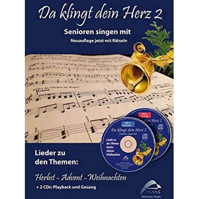 Horst Hoffmann - Da klingt dein Herz 2 (inkl. 2 Begleit-CDs): Senioren singen mit. 15 Lieder zu den Themen Herbst, Advent, Weihnachten. (Da klingt dein Herz / Senioren singen mit) - Preis vom 22.06.2026 23:23:57 h Horst Hoffmann - Da klingt dein Herz 2 (inkl. 2 Begleit-CDs): Senioren singen mit. 15 Lieder zu den Themen Herbst, Advent, Weihnachten. (Da klingt dein Herz / Senioren singen mit) - Preis vom 22.06.2026 23:23:57 h