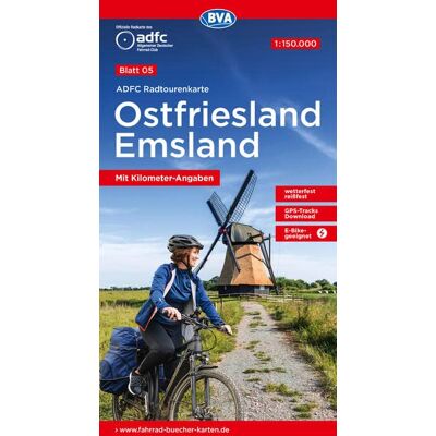 Allgemeiner Deutscher Fahrrad-Club e.V. (ADFC) - ADFC-Radtourenkarte 5 Ostfriesland / Emsland 1:150.000, reiß- und wetterfest, GPS-Tracks Download und Online-Begleitheft (ADFC-Radtourenkarte 1:150000) - Preis vom 17.06.2026 05:34:31 h Allgemeiner Deutscher Fahrrad-Club e.V. (ADFC) - ADFC-Radtourenkarte 5 Ostfriesland / Emsland 1:150.000, reiß- und wetterfest, GPS-Tracks Download und Online-Begleitheft (ADFC-Radtourenkarte 1:150000) - Preis vom 17.06.2026 05:34:31 h