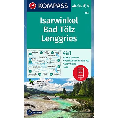 KOMPASS Wanderkarte 182 Isarwinkel, Bad Tölz, Lenggries 1:50.000: 4in1 Wanderkarte, mit Aktiv Guide und Detailkarten inklusive Karte zur offline ... Fahrradfahren. Skitouren. Langlaufen. - Preis vom 22.09.2026 03:35:57 h KOMPASS Wanderkarte 182 Isarwinkel, Bad Tölz, Lenggries 1:50.000: 4in1 Wanderkarte, mit Aktiv Guide und Detailkarten inklusive Karte zur offline ... Fahrradfahren. Skitouren. Langlaufen. - Preis vom 22.09.2026 03:35:57 h