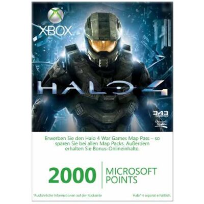 Xbox 360 - Live Points Card 2000 - im Design von Halo 4 - Preis vom 24.06.2026 19:44:00 h Xbox 360 - Live Points Card 2000 - im Design von Halo 4 - Preis vom 24.06.2026 19:44:00 h