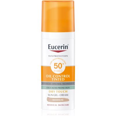Eucerin Sun Oil Control Tinted Sonnencreme-Gel SPF 50+ Farbton Medium 50 ml Eucerin Sun Oil Control Tinted Sonnencreme-Gel SPF 50+ Farbton Medium 50 ml