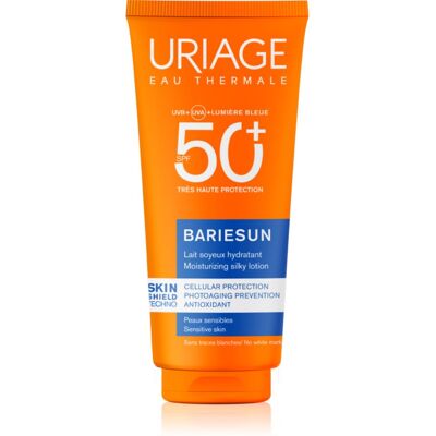 Uriage Bariésun Silky Lotion SPF 50+ schützende Milch für Gesicht und Körper SPF 50+ 100 ml Uriage Bariésun Silky Lotion SPF 50+ schützende Milch für Gesicht und Körper SPF 50+ 100 ml