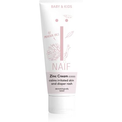 Naif Baby & Kids Zinc Cream creme gegen das Wundsein für Kinder ab der Geburt ohne Parfümierung 75 ml Naif Baby & Kids Zinc Cream creme gegen das Wundsein für Kinder ab der Geburt ohne Parfümierung 75 ml