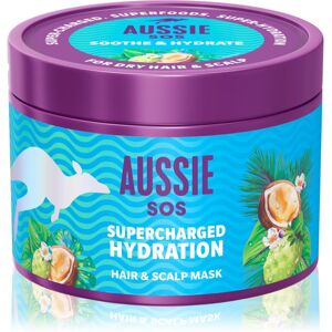 Aussie SOS Supercharged Hydration beruhigende feuchtigkeitsspendende Maske für Haare und Kopfhaut 500 ml Aussie SOS Supercharged Hydration beruhigende feuchtigkeitsspendende Maske für Haare und Kopfhaut 500 ml