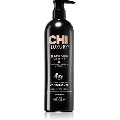 CHI Luxury Black Seed Oil Moisture Replenish Conditioner feuchtigkeitsspendender Conditioner für die leichte Kämmbarkeit des Haares 739 ml CHI Luxury Black Seed Oil Moisture Replenish Conditioner feuchtigkeitsspendender Conditioner für die leichte Kämmbarkeit des Haares 739 ml