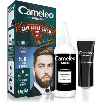 Delia Cosmetics Cameleo Men Haarfarbe Farbton 5.0 Light Brown 30 ml Delia Cosmetics Cameleo Men Haarfarbe Farbton 5.0 Light Brown 30 ml