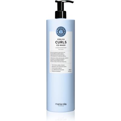 Maria Nila Coils & Curls Co-Wash Shampoo mit Conditioner für welliges und lockiges Haar 1000 ml Maria Nila Coils & Curls Co-Wash Shampoo mit Conditioner für welliges und lockiges Haar 1000 ml