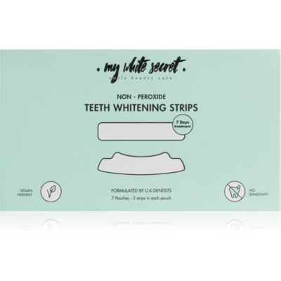 My White Secret Non - Peroxide Teeth Whitenings Strips Zahnweißer-Streifen für die Zähne 7 St. My White Secret Non - Peroxide Teeth Whitenings Strips Zahnweißer-Streifen für die Zähne 7 St.