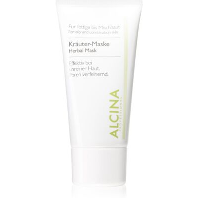 Alcina For Oily Skin Kräutermaske gegen ein glänzendes Gesicht und erweiterte Poren 50 ml Alcina For Oily Skin Kräutermaske gegen ein glänzendes Gesicht und erweiterte Poren 50 ml