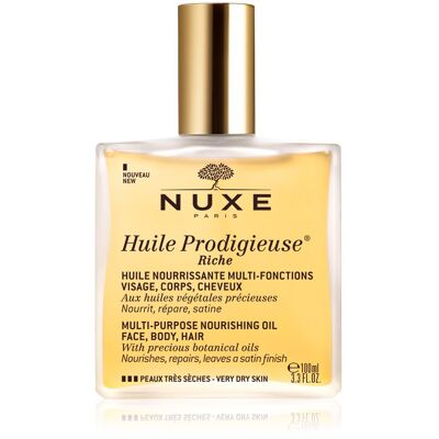 Nuxe Huile Prodigieuse Riche multifunktionales Trockenöl für sehr trockene Haut 100 ml Nuxe Huile Prodigieuse Riche multifunktionales Trockenöl für sehr trockene Haut 100 ml