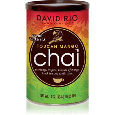 David Rio Toucan Mango Chai Pulver zur Herstellung von Getränken 398 g David Rio Toucan Mango Chai Pulver zur Herstellung von Getränken 398 g