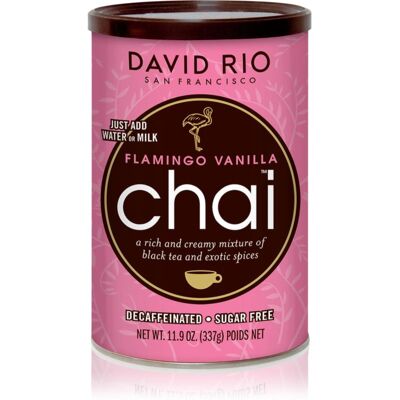 David Rio Flamingo Vanilla Chai Pulver zur Herstellung von Getränken 337 g David Rio Flamingo Vanilla Chai Pulver zur Herstellung von Getränken 337 g
