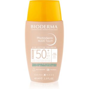 Bioderma Photoderm Nude Touch mineralisches Bräunungsfluid für das Gesicht SPF 50+ Farbton Very light 40 ml Bioderma Photoderm Nude Touch mineralisches Bräunungsfluid für das Gesicht SPF 50+ Farbton Very light 40 ml