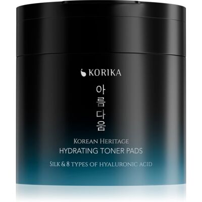 KORIKA Korean Heritage Silk & 8 Types of Hyaluronic Acid Hydrating Toner Pads Reinigungspads mit feuchtigkeitsspendender Wirkung 70 St. KORIKA Korean Heritage Silk & 8 Types of Hyaluronic Acid Hydrating Toner Pads Reinigungspads mit feuchtigkeitsspendender Wirkung 70 St.