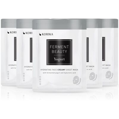 KORIKA FermentBeauty Set mit 5 feuchtigkeitsspendenden Gesichtsmasken KORIKA FermentBeauty Set mit 5 feuchtigkeitsspendenden Gesichtsmasken