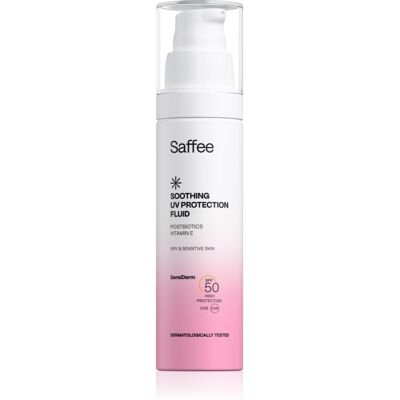 Saffee SensiDerm Soothing UV Protection Fluid Schützendes Fluid für trockene bis empfindliche Haut SPF 50 50 ml Saffee SensiDerm Soothing UV Protection Fluid Schützendes Fluid für trockene bis empfindliche Haut SPF 50 50 ml