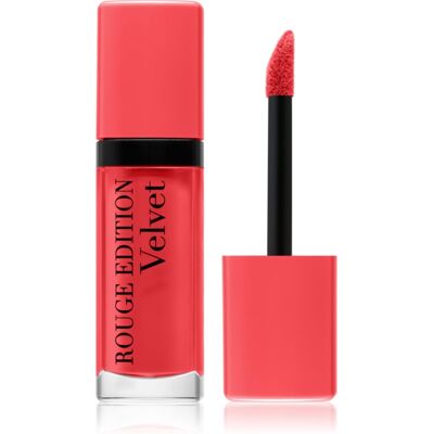 Bourjois Rouge Edition Velvet flüssiger Lippenstift mit Matt-Effekt Farbton 04 Peach Club 7.7 ml Bourjois Rouge Edition Velvet flüssiger Lippenstift mit Matt-Effekt Farbton 04 Peach Club 7.7 ml