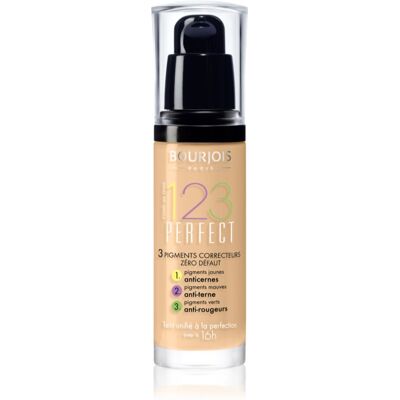 Bourjois 123 Perfect Flüssiges Make Up für einen perfekten Look Farbton 52 Vanille SPF 10 30 ml Bourjois 123 Perfect Flüssiges Make Up für einen perfekten Look Farbton 52 Vanille SPF 10 30 ml