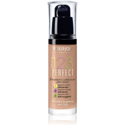 Bourjois 123 Perfect Flüssiges Make Up für einen perfekten Look Farbton 57 Hale Clair SPF 10 30 ml Bourjois 123 Perfect Flüssiges Make Up für einen perfekten Look Farbton 57 Hale Clair SPF 10 30 ml
