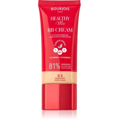 Bourjois Healthy Mix Clean & Vegan BB Cream BB Creme Farbton 0,5 Warm Ivory 30 ml Bourjois Healthy Mix Clean & Vegan BB Cream BB Creme Farbton 0,5 Warm Ivory 30 ml